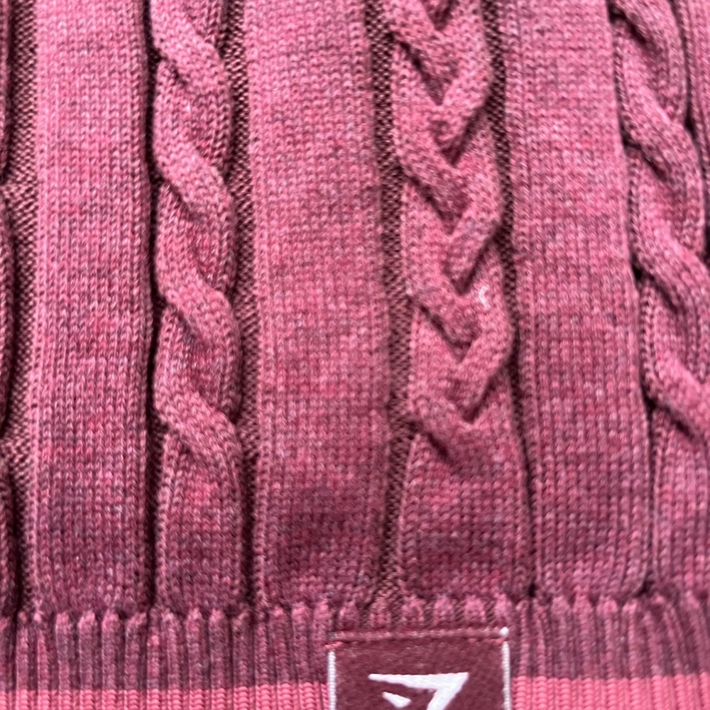 NWOT GymShark Cable Knit Cropped Sweater Pullover Organic Cotton Size M - Picture 7 of 9
